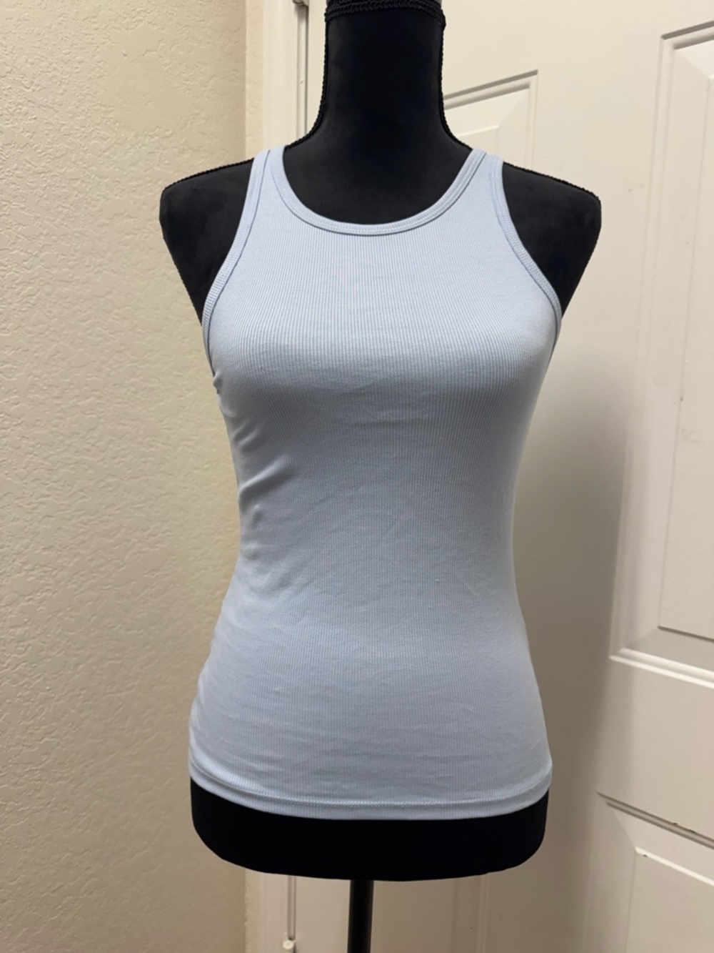 H&M Light Blue Ribbed Tank Top - Women